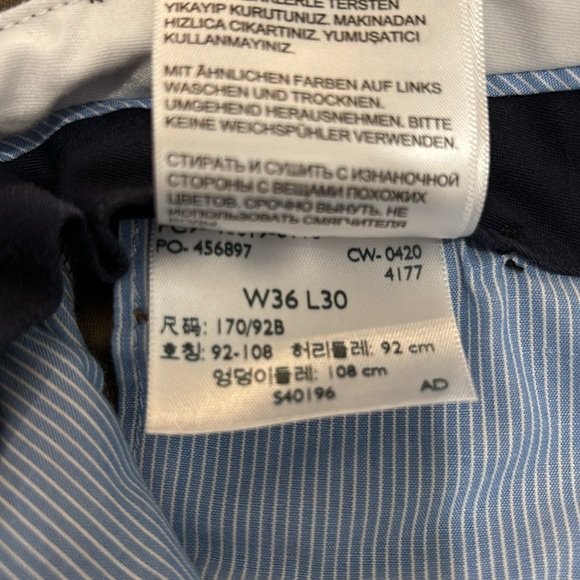 Men’s Dockers straight fit khakis, deep tan colour - Picture 5 of 7